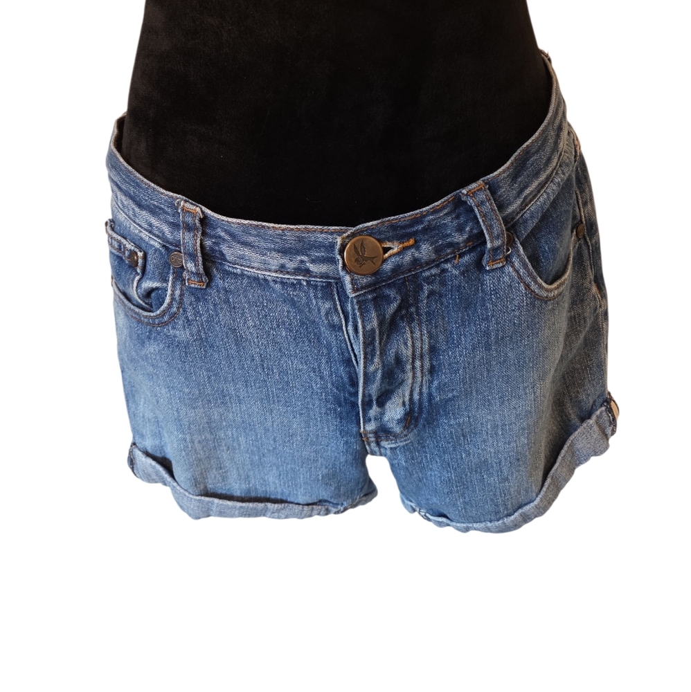 One By One Teaspoon Chargers Denim Shorts Womens 27 Low Waist Vintage